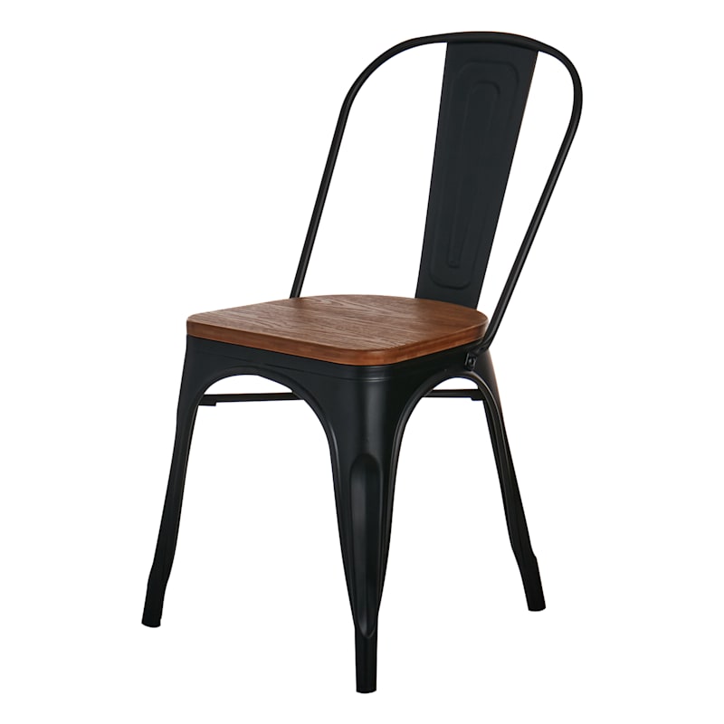 Black and timber dining chairs shop