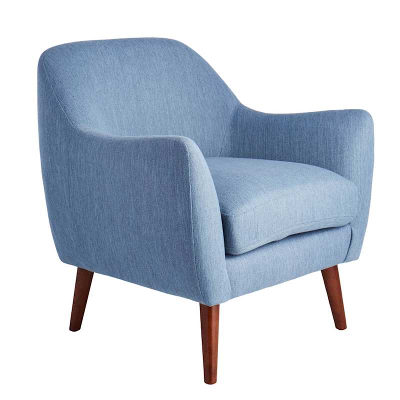 Small blue armchair sales
