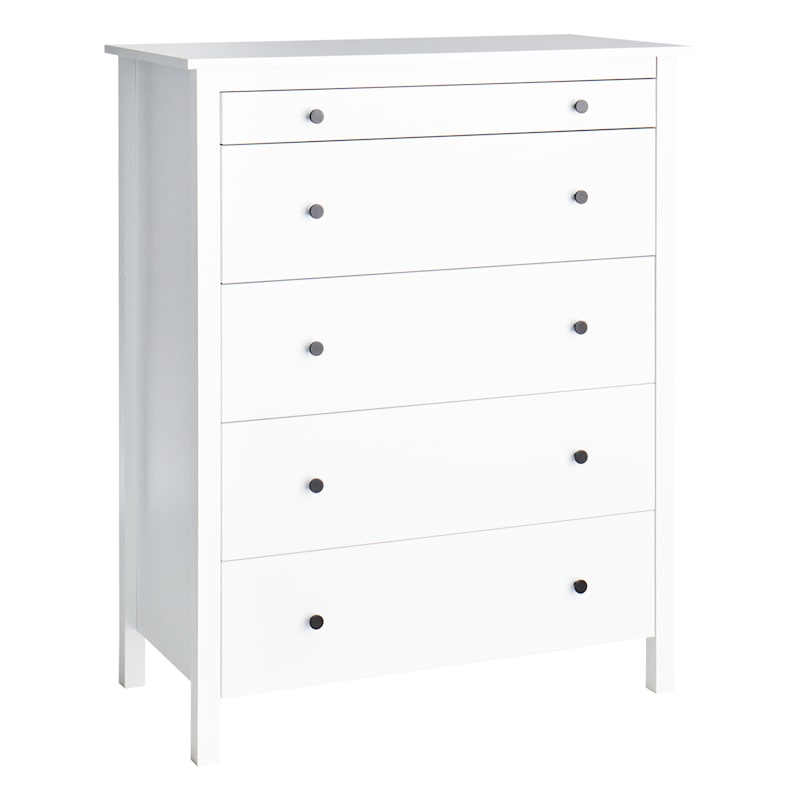 5 hot sale drawer white
