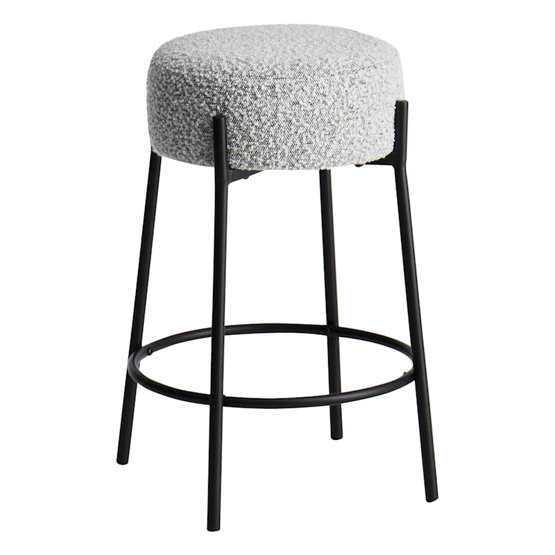 Backless laila upholstered shop counter stool