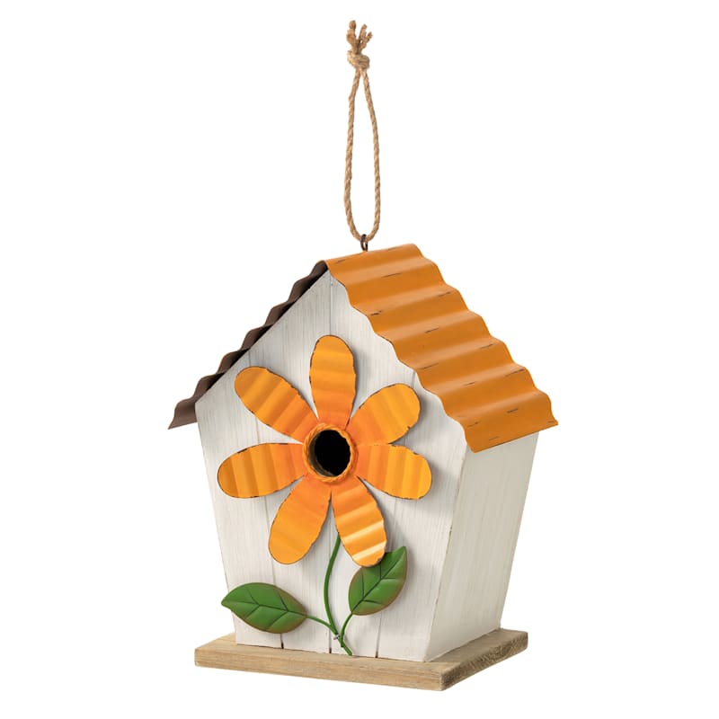 Floral Accent Birdhouse, 10
