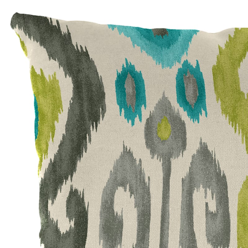 Paso Turquoise Lumbar Outdoor Throw Pillow 14x20