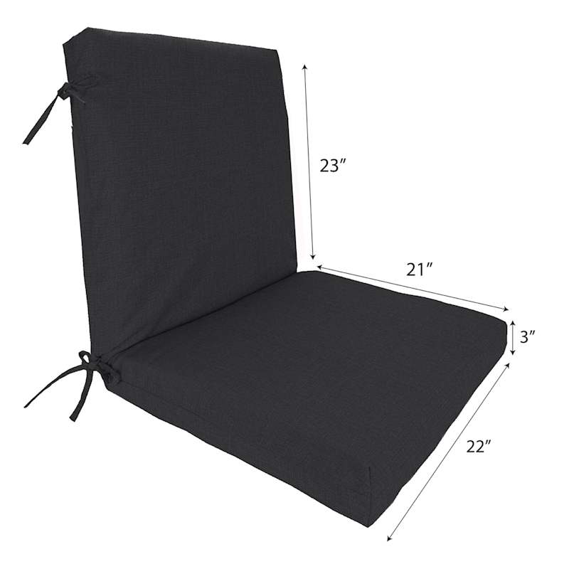 Sorvino Ash Outdoor Hinged Seat Cushion