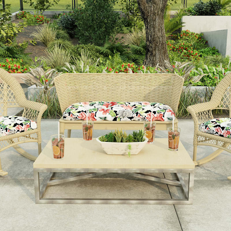 Wicker settee cushion sales