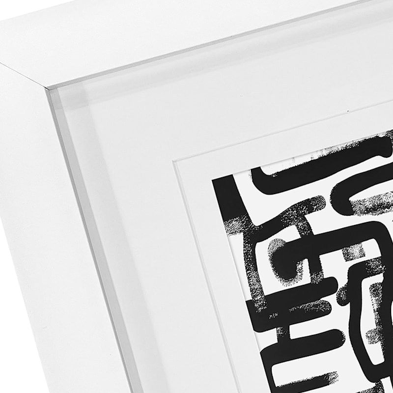 White Double Mat Wide Wall Frame, 8x10