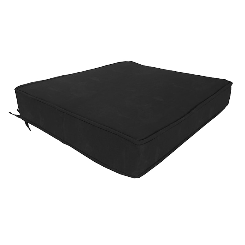 Black outdoor hotsell deep seat cushions