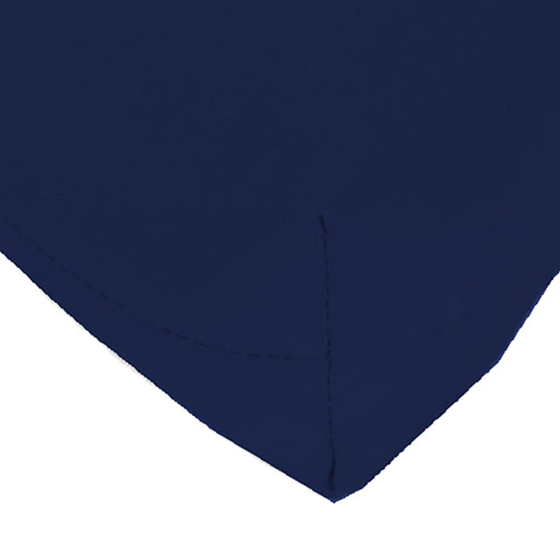 Navy Blue Canvas Outdoor Wicker Seat Cushion
