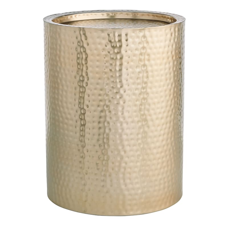 Hammered drum outlet table