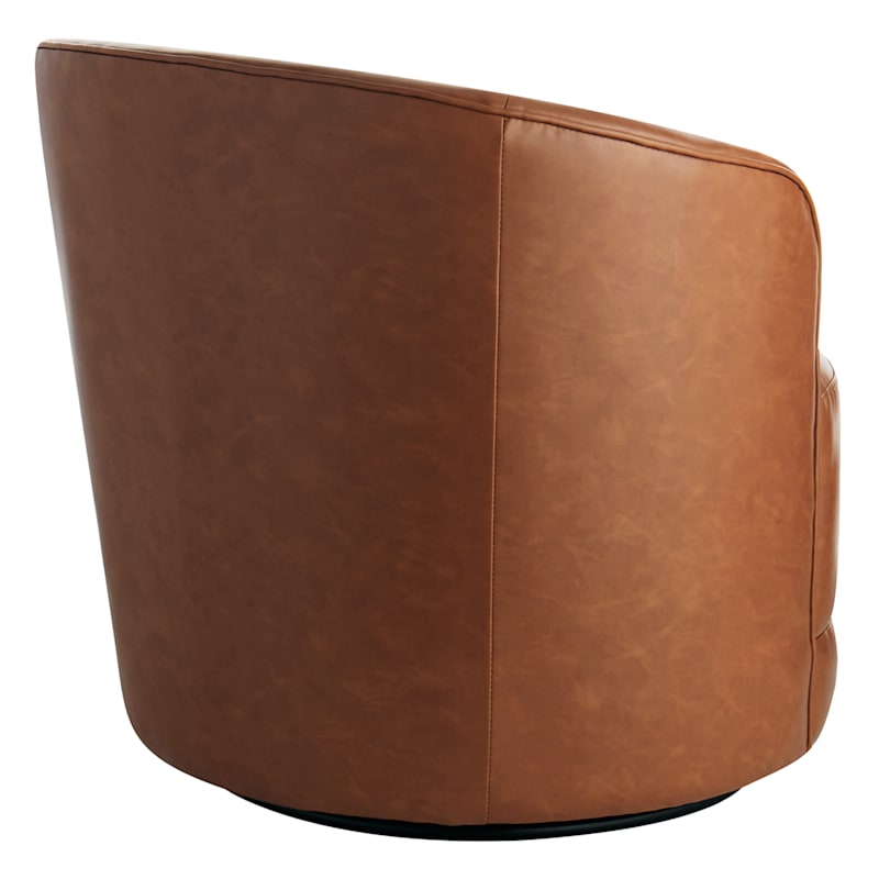 Leather swivel hotsell tub chair