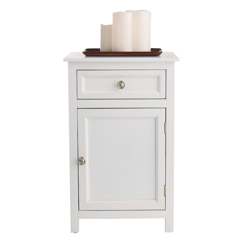 Providence Layne 1 Drawer 1 Door Cabinet White