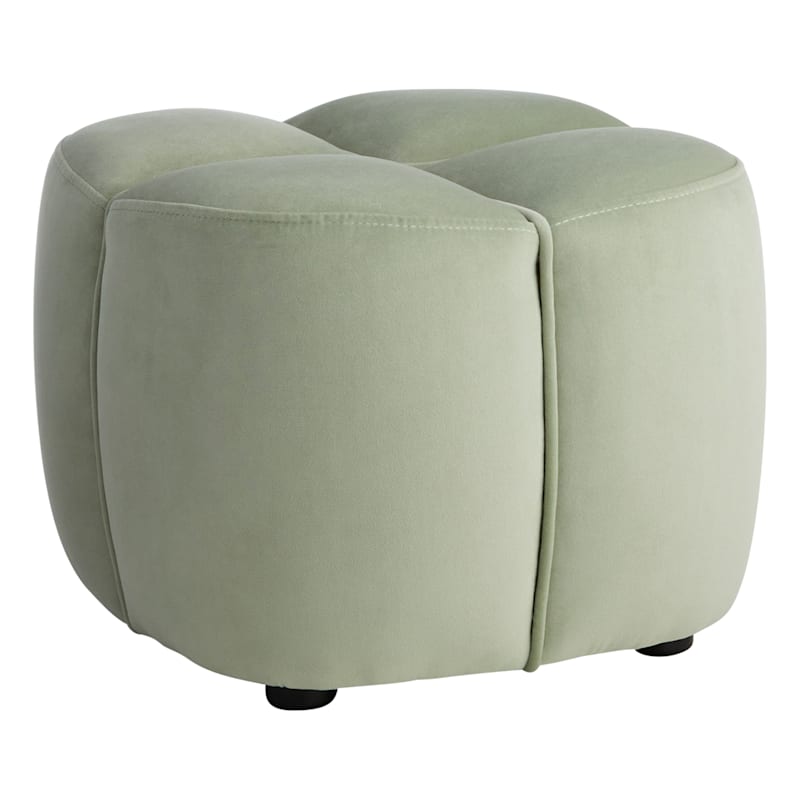 Sage green pouf discount