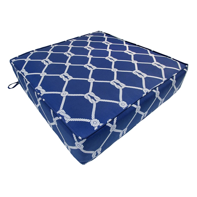 Navy blue seat cushions clearance