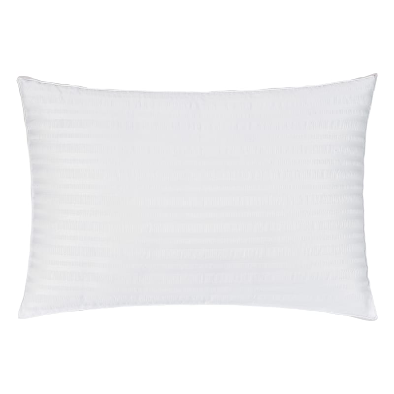 Seersucker Firm Density Bed Pillow, Standard/Queen