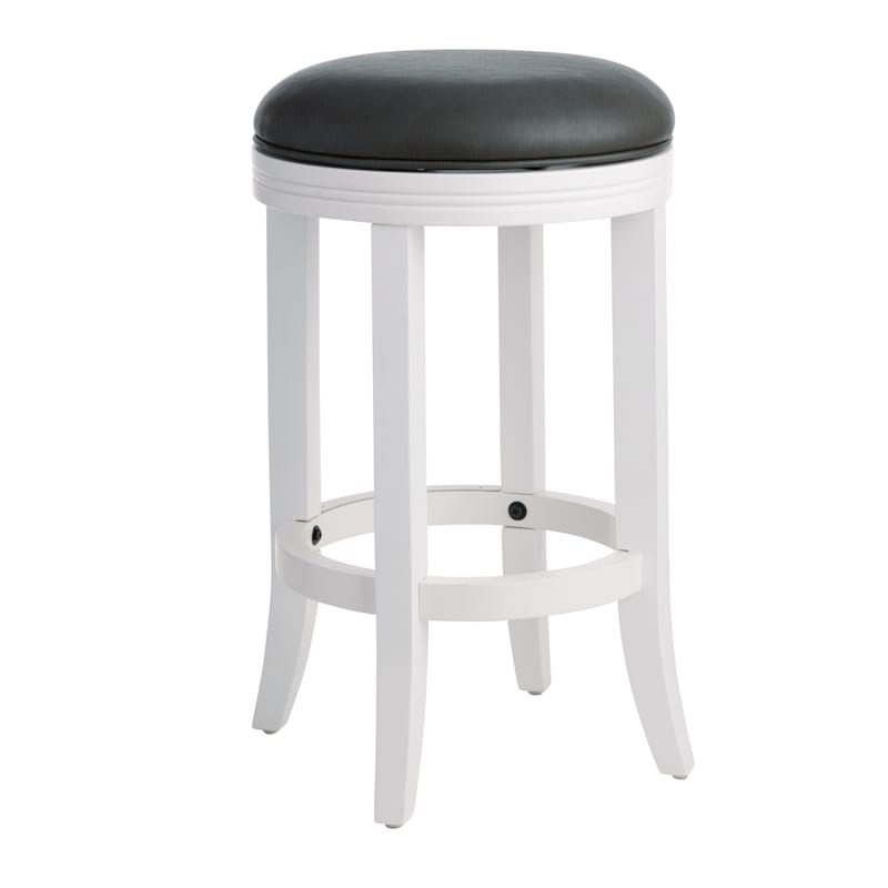 White counter stools backless sales