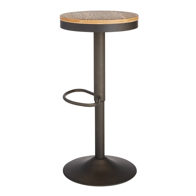 Dakota Adjustable Modern Industrial Backless Barstool 29