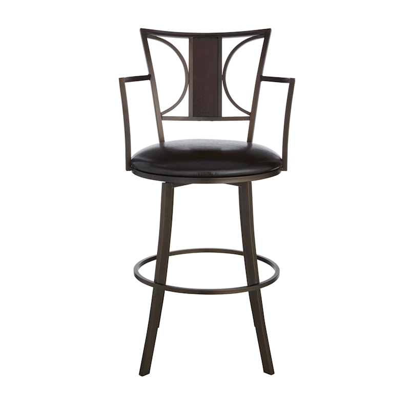 Oversized bar outlet stools with arms