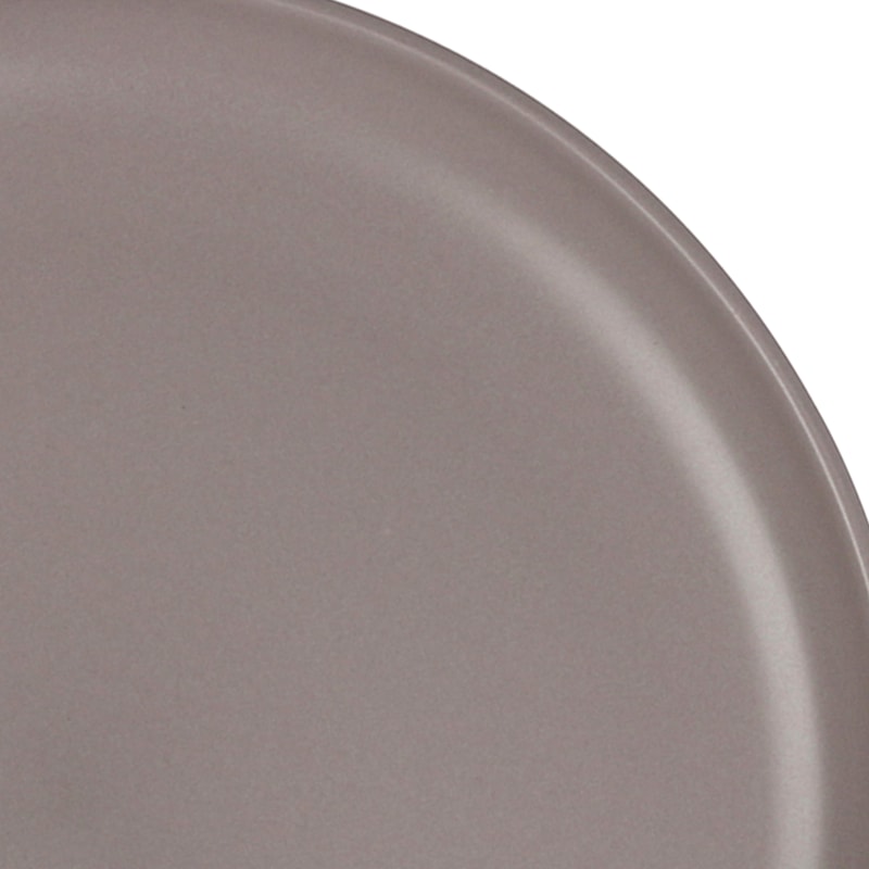 Set of 4 Stackable Taupe Dinner Plates, 10.5