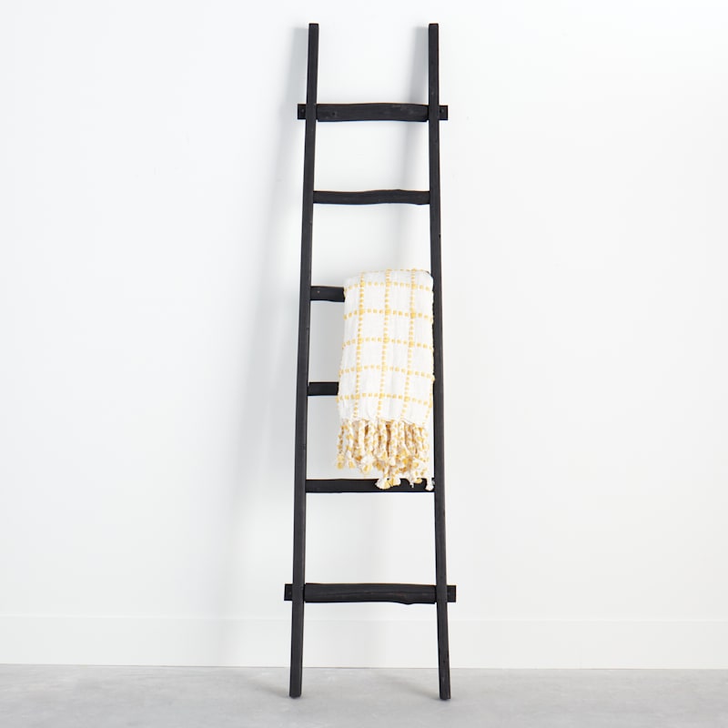 Wooden Blanket Ladder Decorative Rustic Quilt Rack, 43% OFF