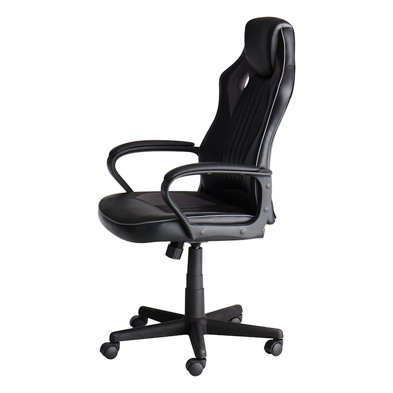 Brassex phoenix ergonomic faux online leather pedestal gaming chair