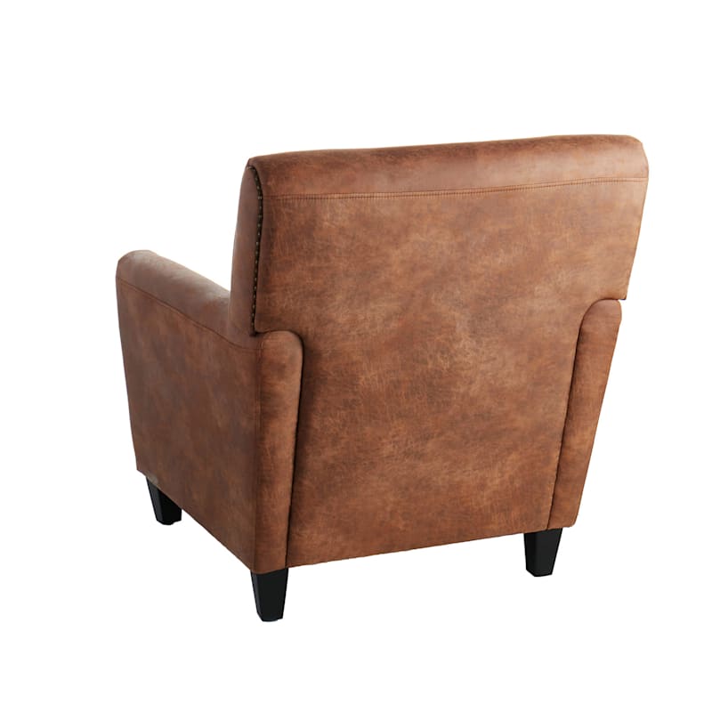 Remy faux leather armchair sales
