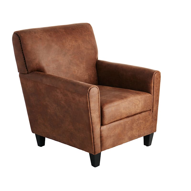 Remy faux leather arm chair store
