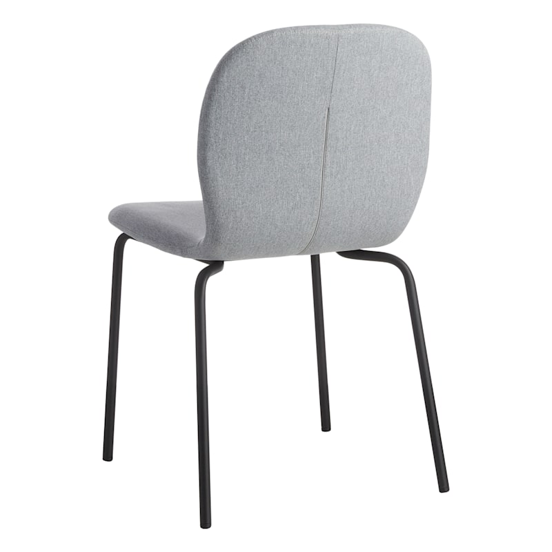 Preston Stackable Dining Chair, Light Grey