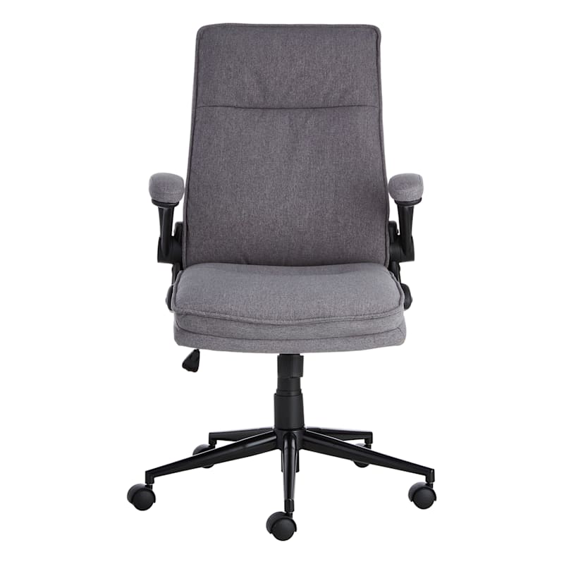 High back best sale chair grey
