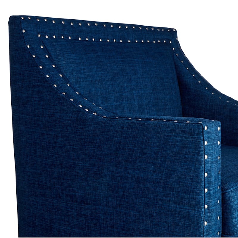 Navy blue new arrivals studded chair