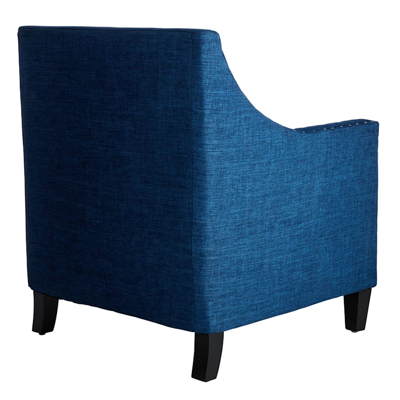 Navy blue deals studded chair