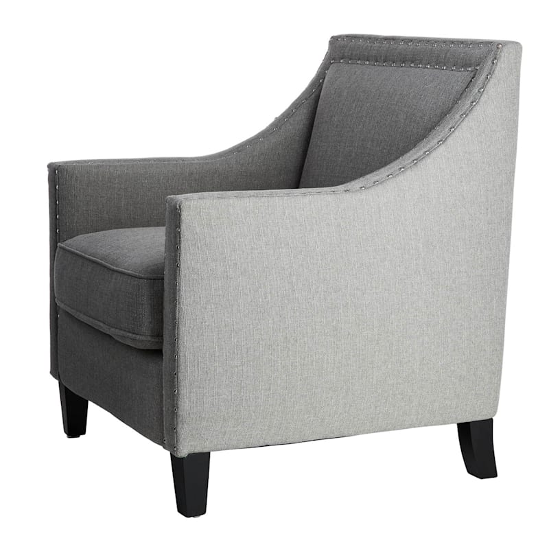 Grey outlet studded chair