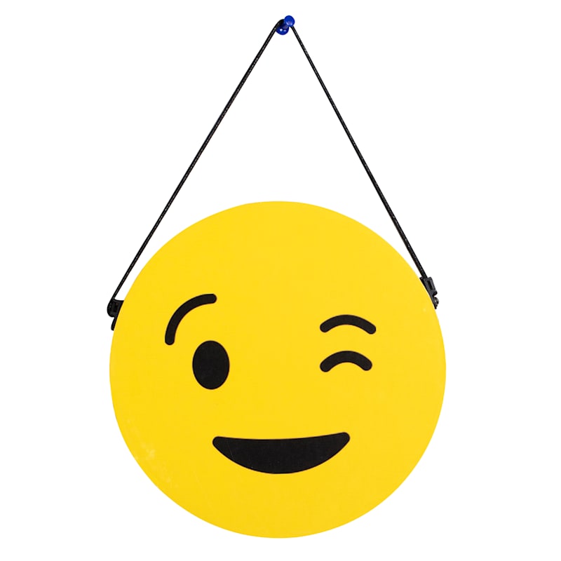 Hanging Reversible Emoji Wall Art, 8"