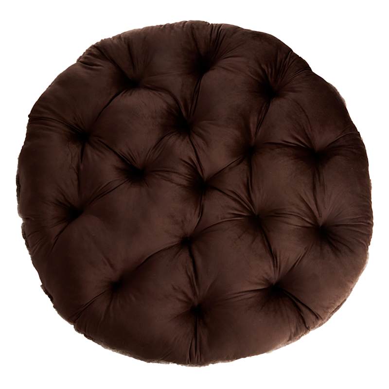 Leather best sale papasan cushion