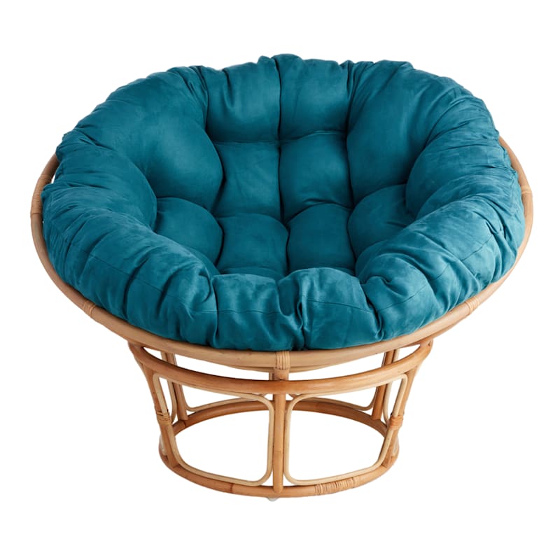 Blue papasan deals cushion