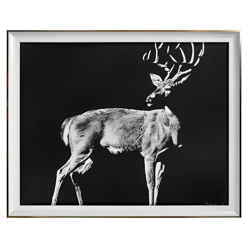 Ty Pennington Deer Print Wall Art, 30x24