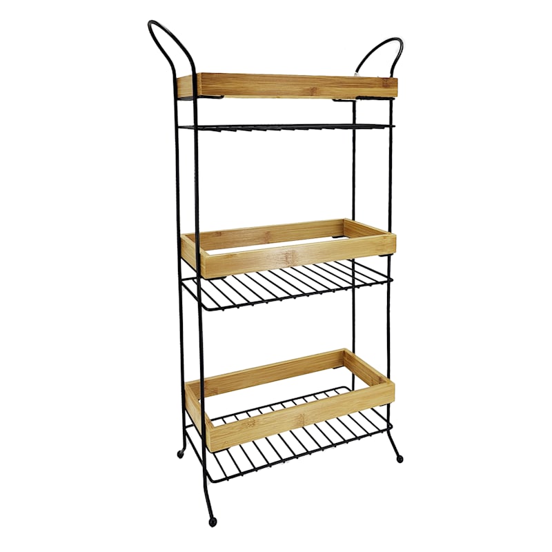 Black bamboo metal bathtub rack clearance