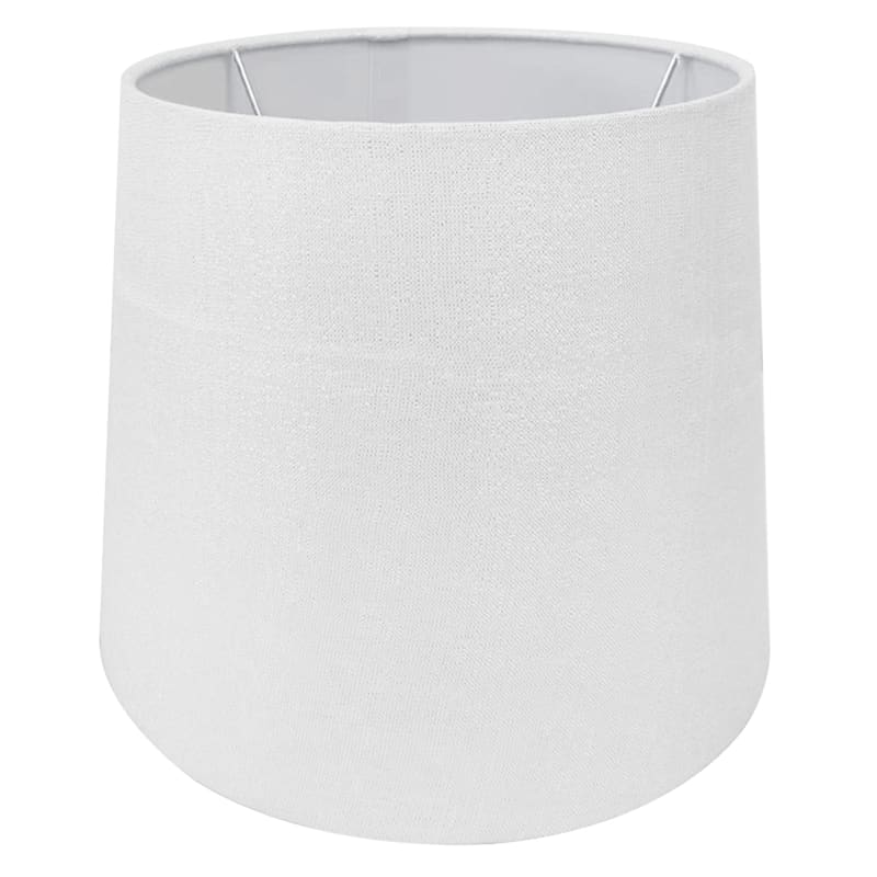 at Home Shimmer Tapered Drum 9 x 11 x 9 Off White Lamp Shade