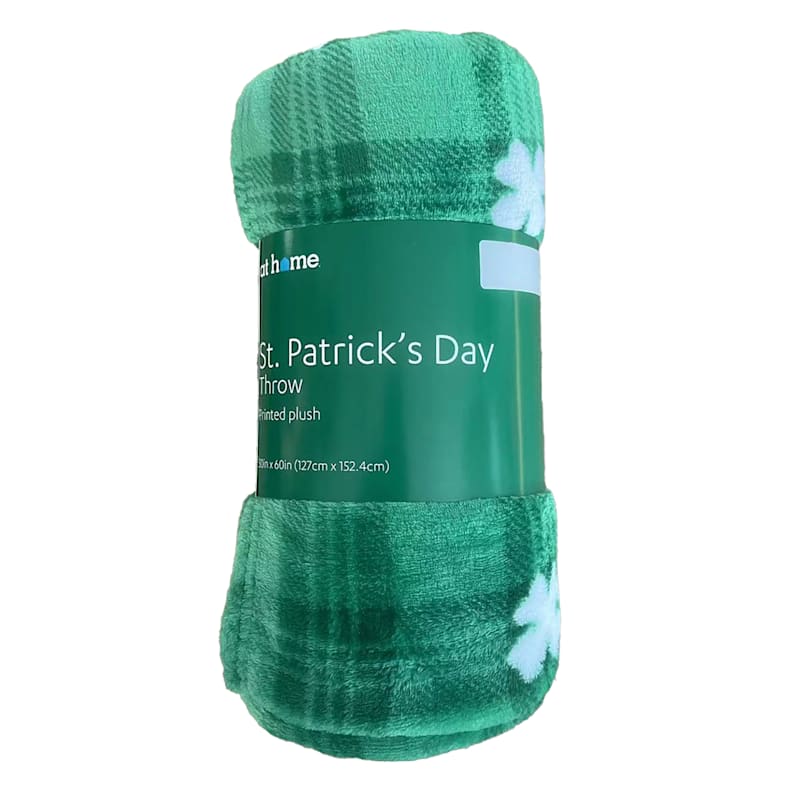 St patrick's 2025 day throw blanket