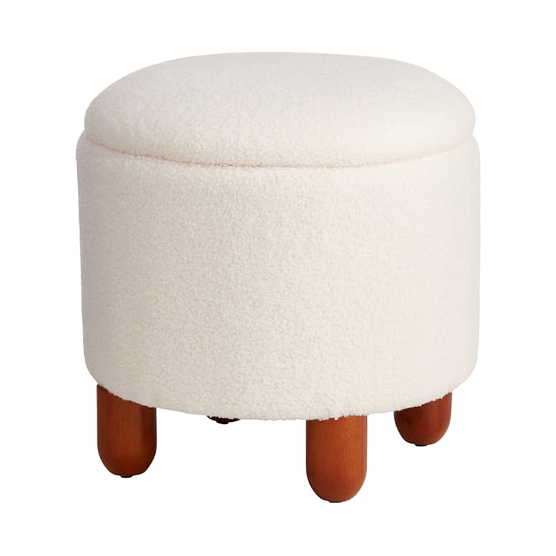 Small white new arrivals ottoman