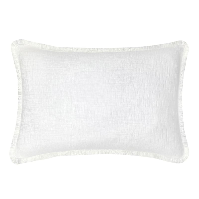 White chenille pillow 2025