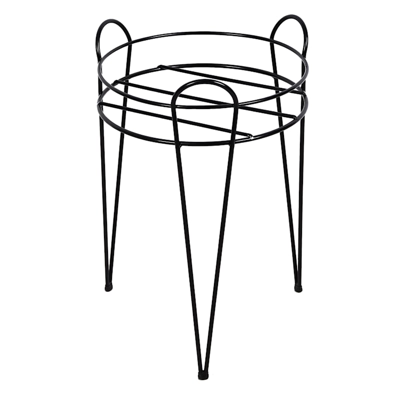 at Home Black Metal Wire Plant Stand 15