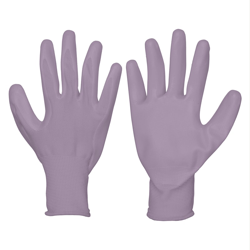 Purple cotton gloves deals