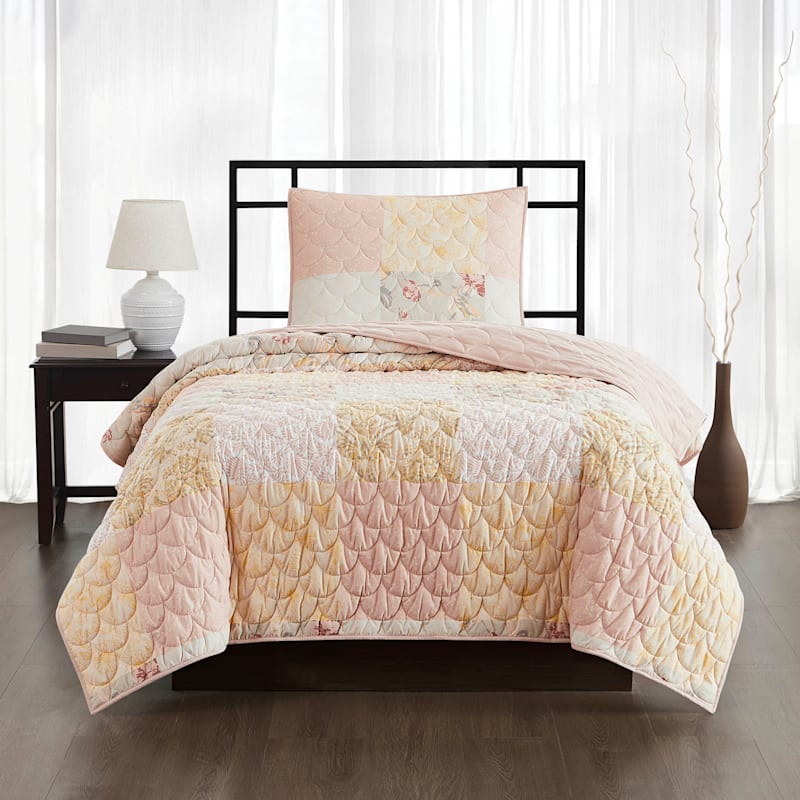 2 Piece Renee Multicolor Quilt Set Twin Twin XL