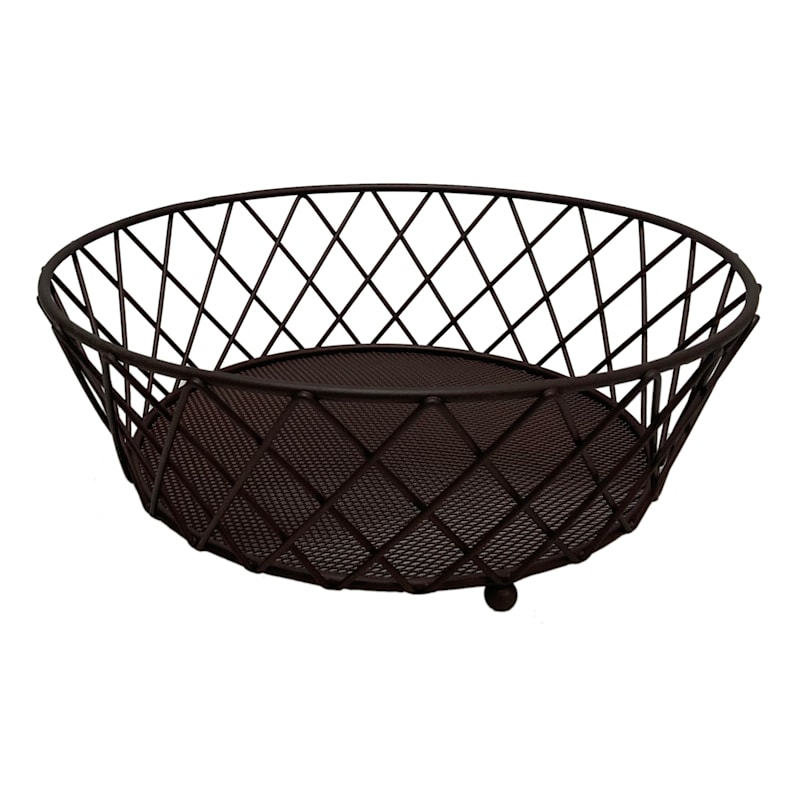 at Home Bronze Wire Fruit Basket