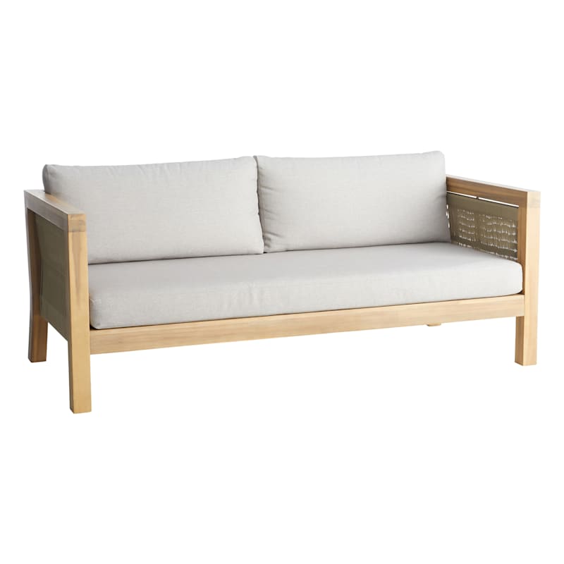 Acacia wood outdoor hotsell sofa