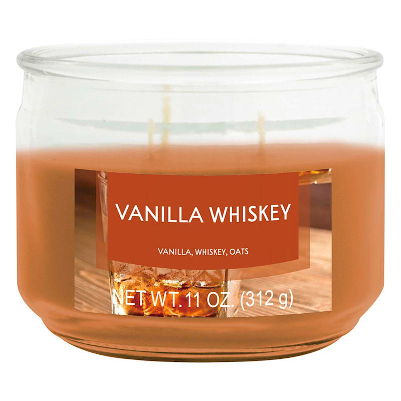 Vanilla Whiskey Scented Jar Candle, 11oz