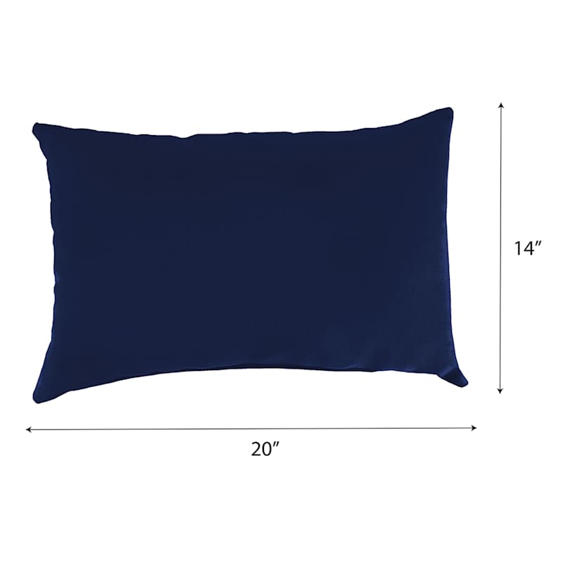 Navy best sale lumbar pillows