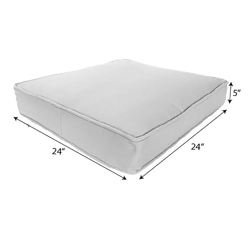 Navy Blue Canvas Single Outdoor Deep Seat Cushion At Home