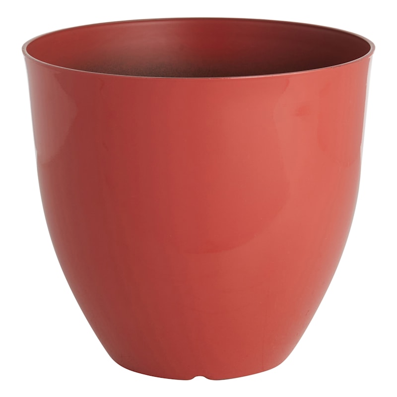 Red Egg Shaped Synthetic Outdoor Planter, Small