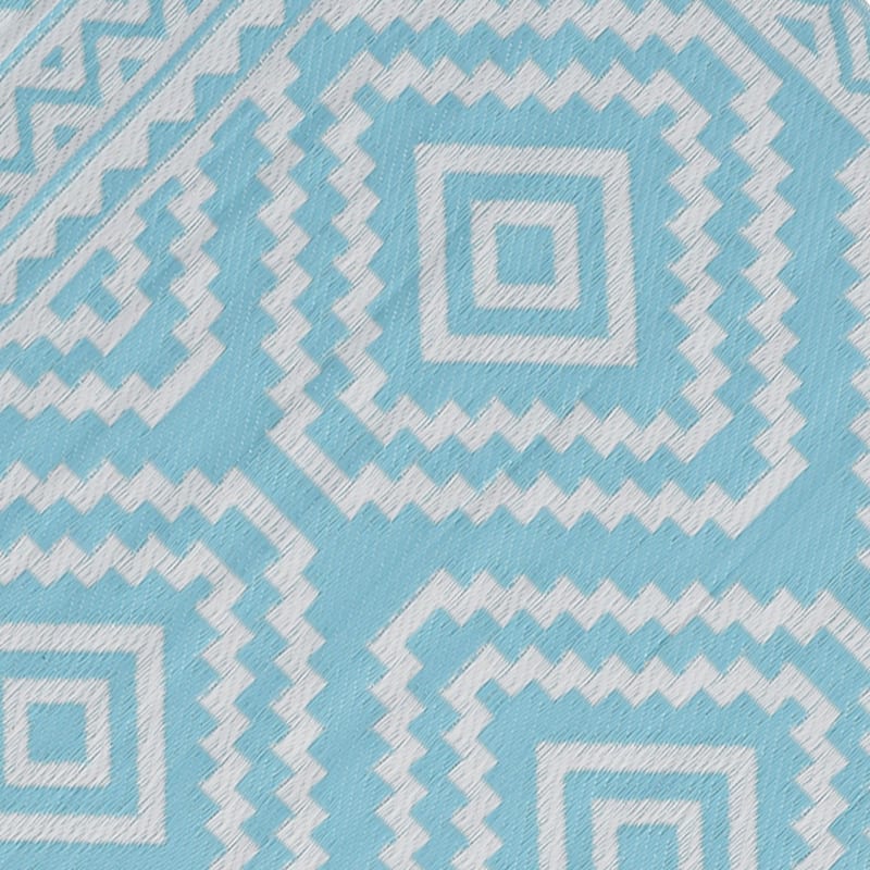 Light Blue Diamond Design Plastic Outdoor Area Rug 5x7 At Home