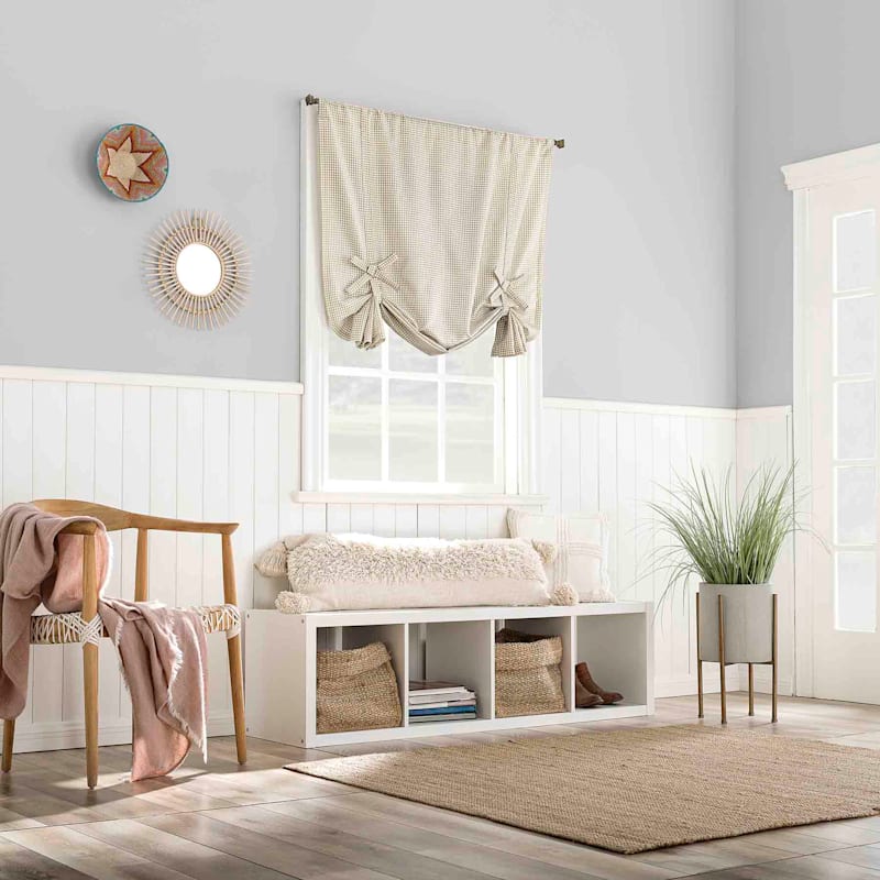 Halifax Natural Small Single Curtain Panel, 63"